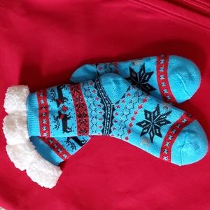 Women's Winter Print Lined Socks